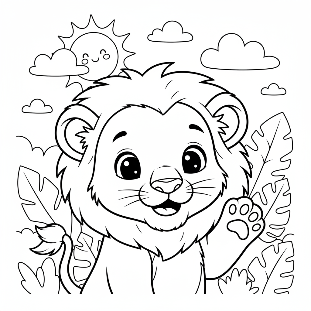 Coloriage coloriage simba 4
