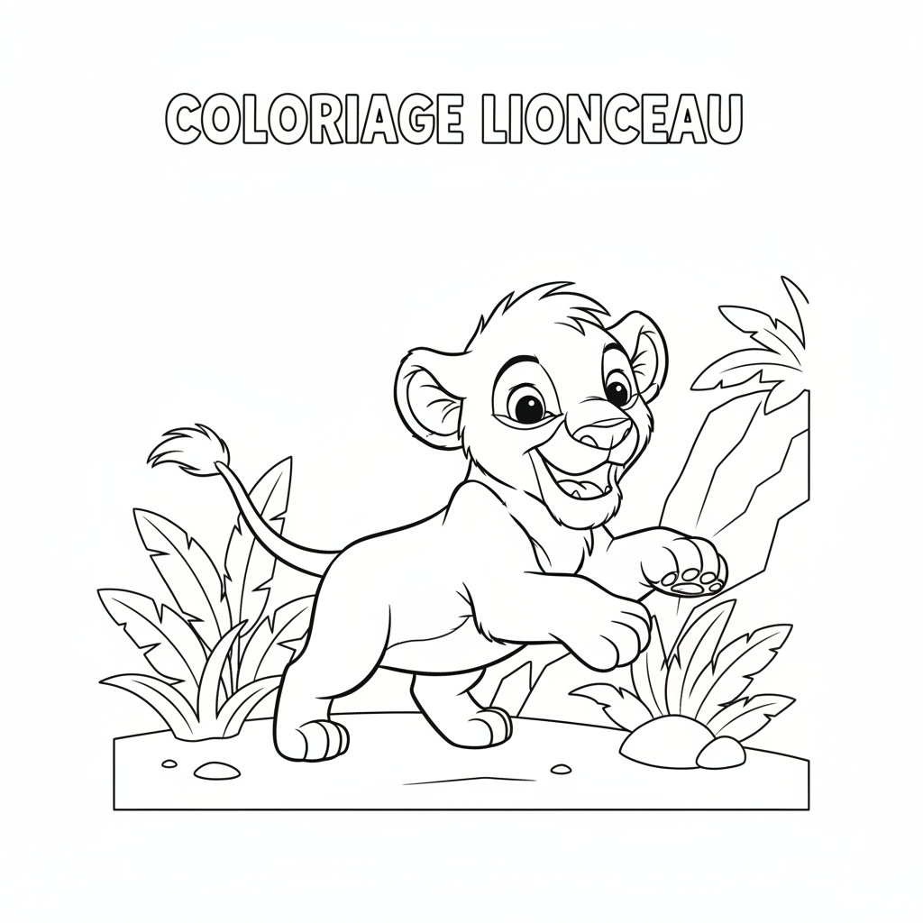 Coloriage coloriage simba 5