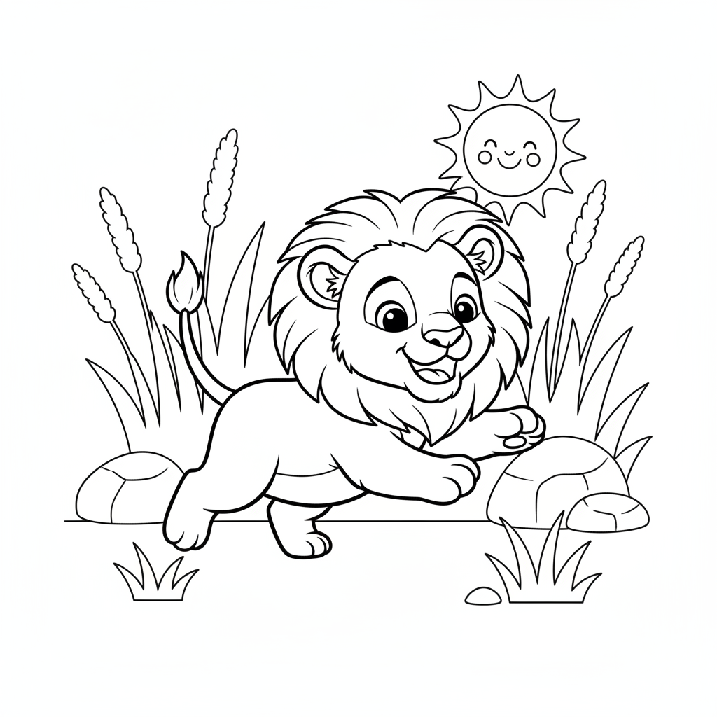 Coloriage coloriage simba à imprimer 5