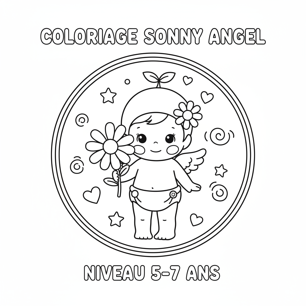 Coloriage coloriage sonny angel 2