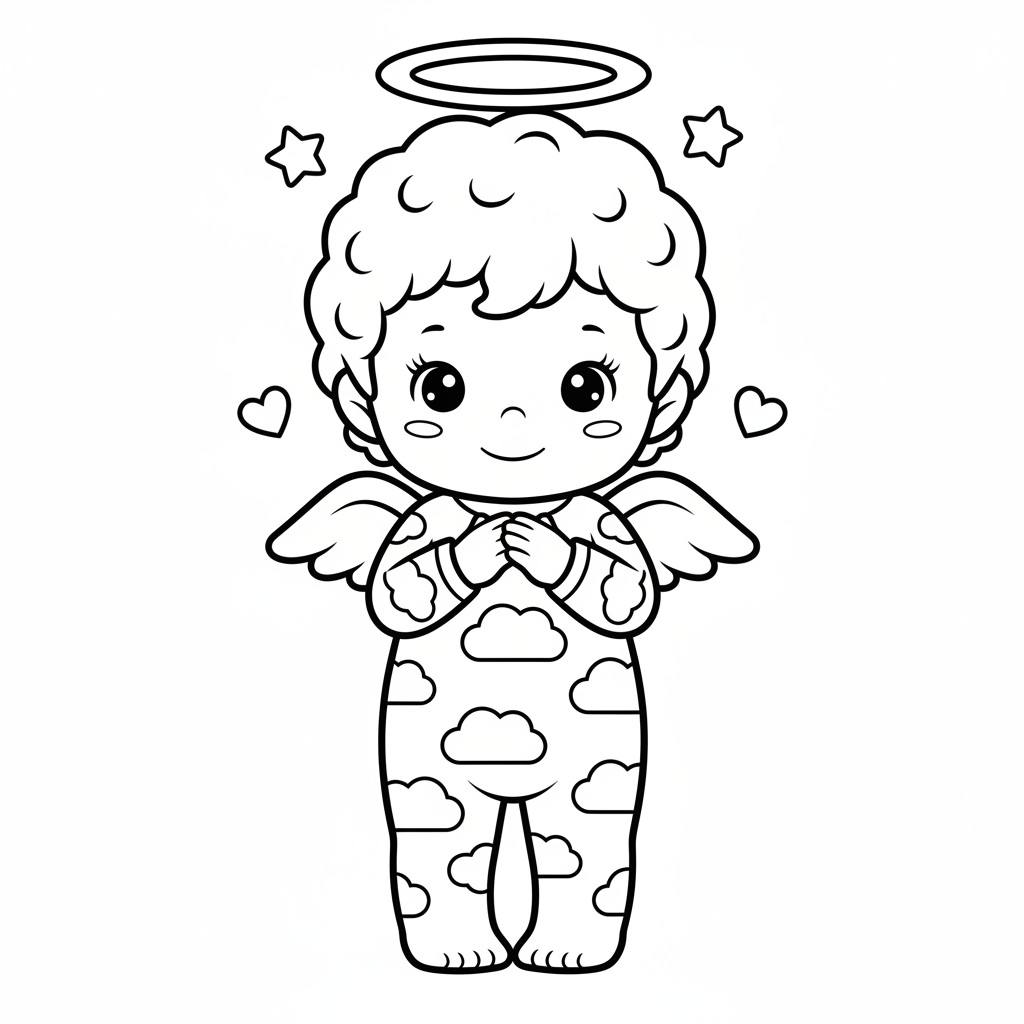 Coloriage coloriage sonny angel 4