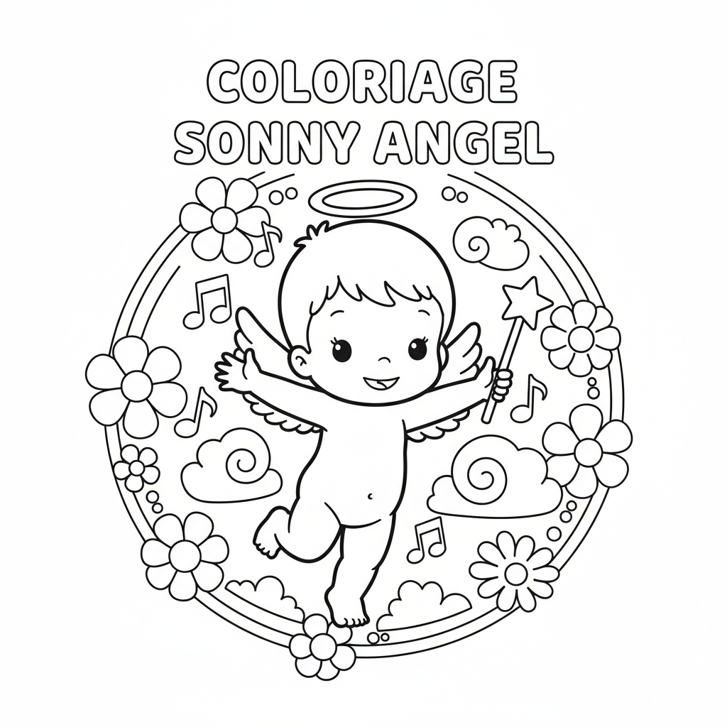 Coloriage coloriage sonny angel 5