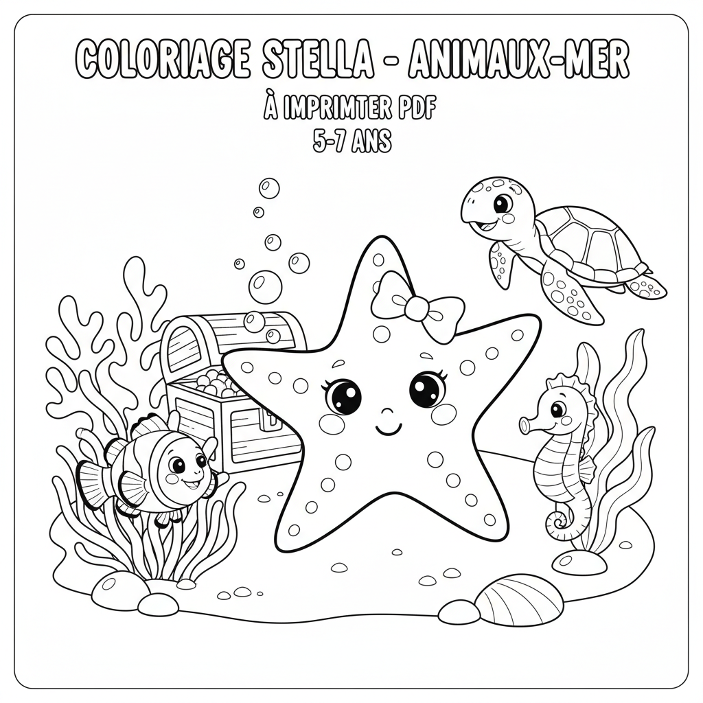 Coloriage coloriage stella à imprimer pdf 2