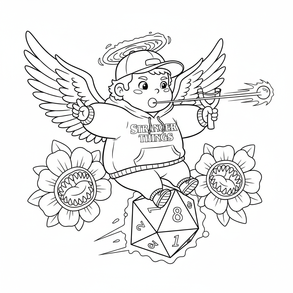 Coloriage coloriage stranger things 5