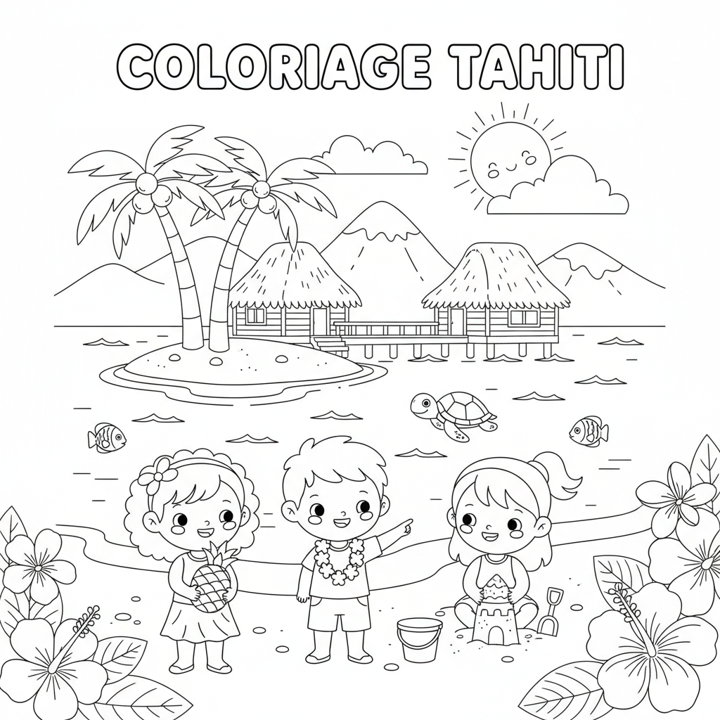 Coloriage coloriage tahiti 2