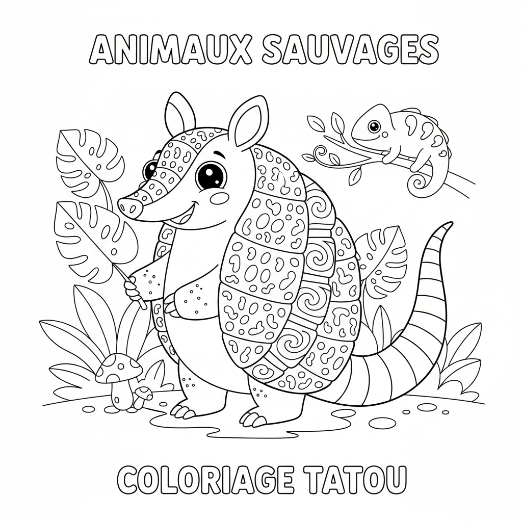 Coloriage coloriage tatou 2