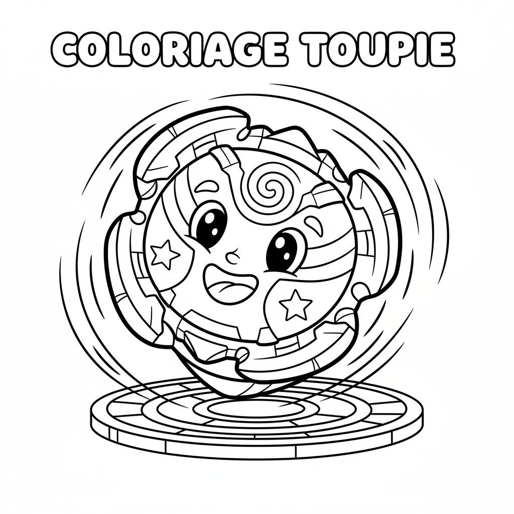 Coloriage Toupie Beyblade Gratuit à Imprimer