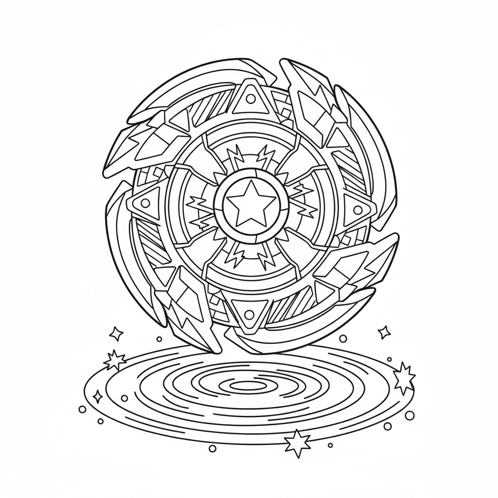 Coloriage coloriage toupie beyblade 2