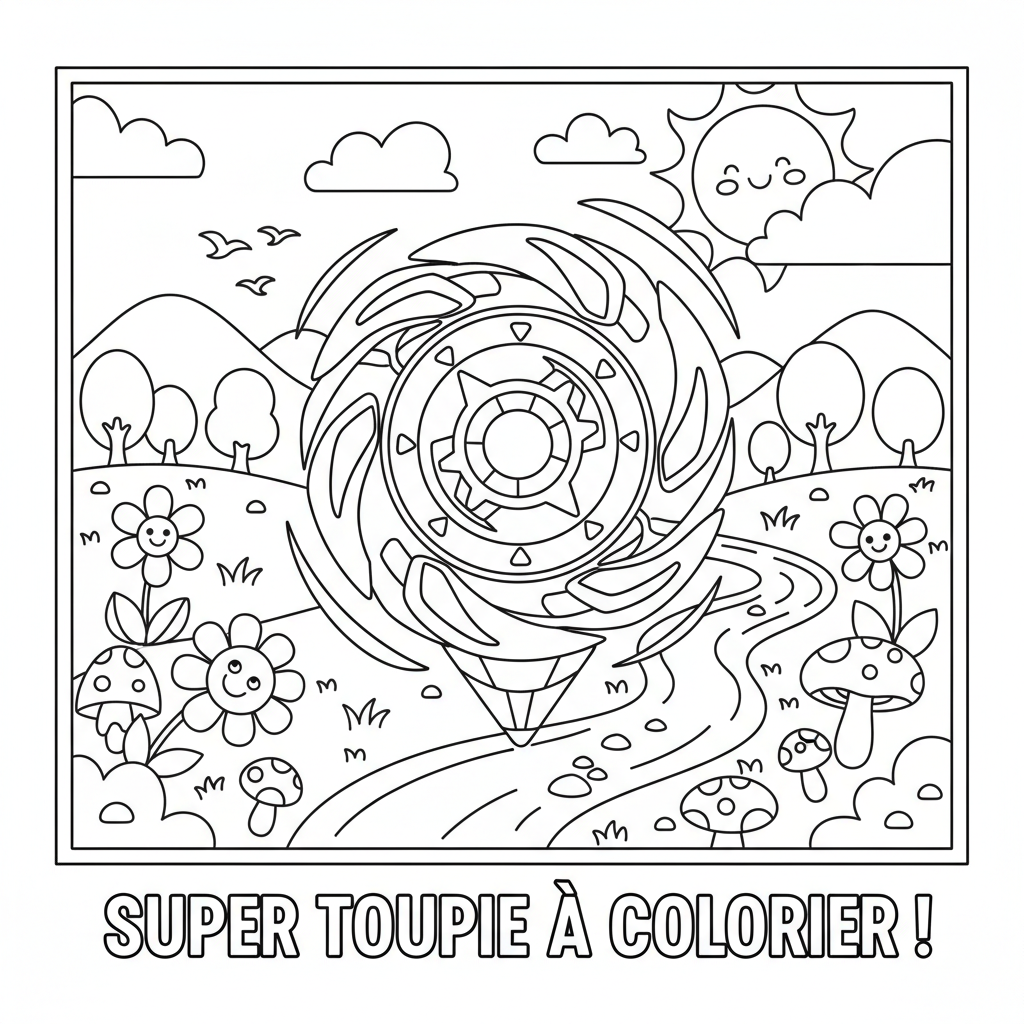 Coloriage coloriage toupie beyblade 3