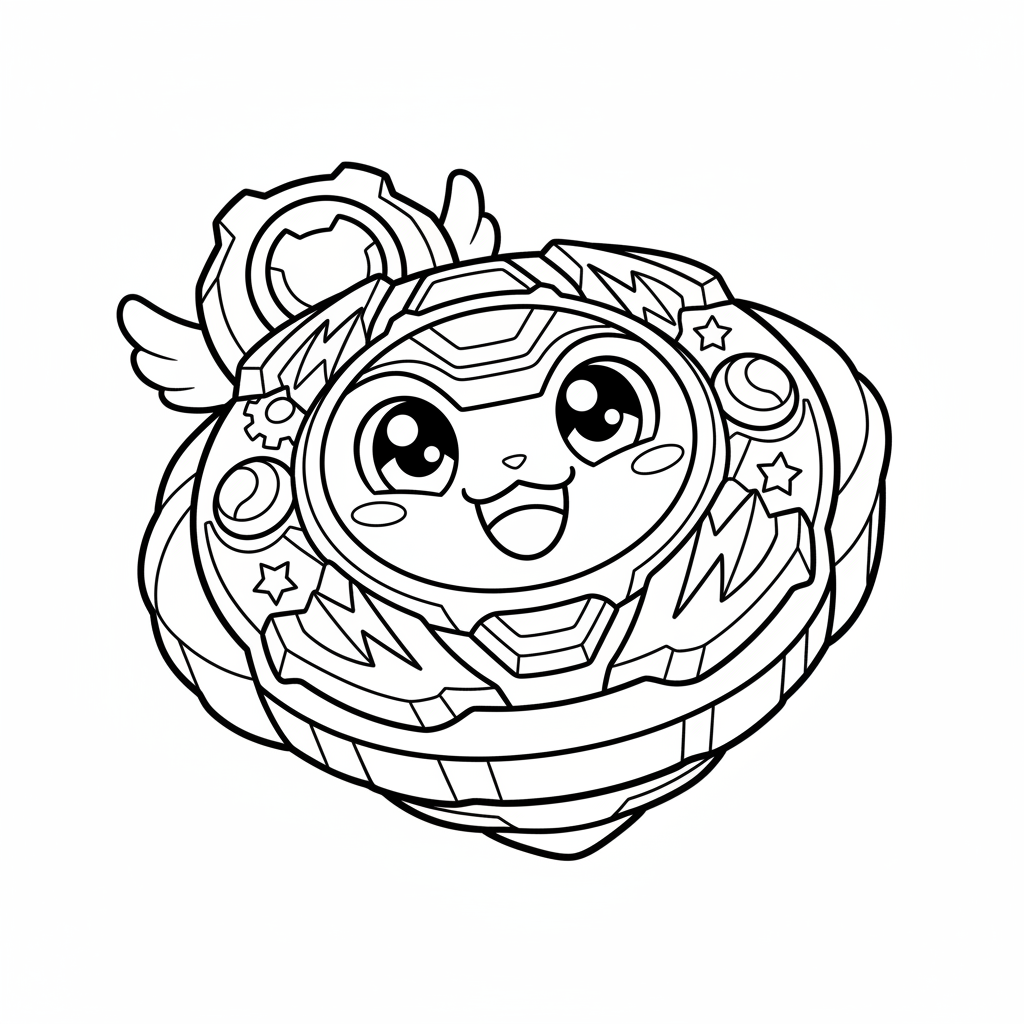 Coloriage coloriage toupie beyblade x 4