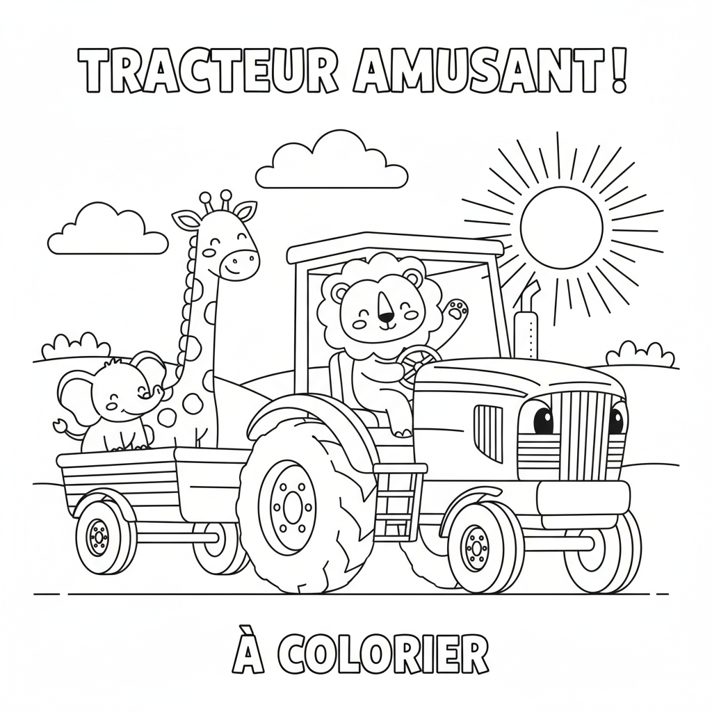 Coloriage Tracteur John Deere À Imprimer Gratuit