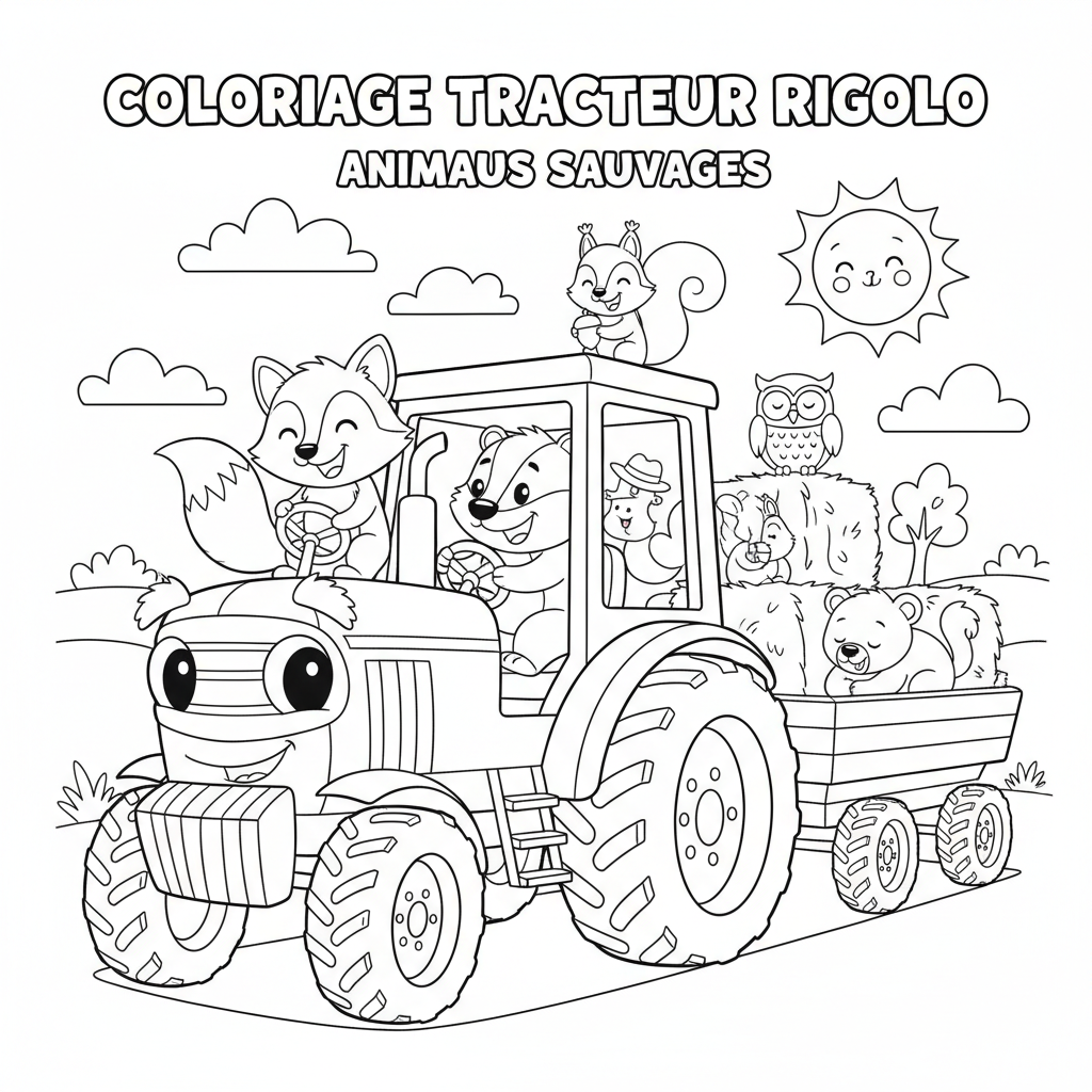 Coloriage coloriage tracteur john deere à imprimer 4