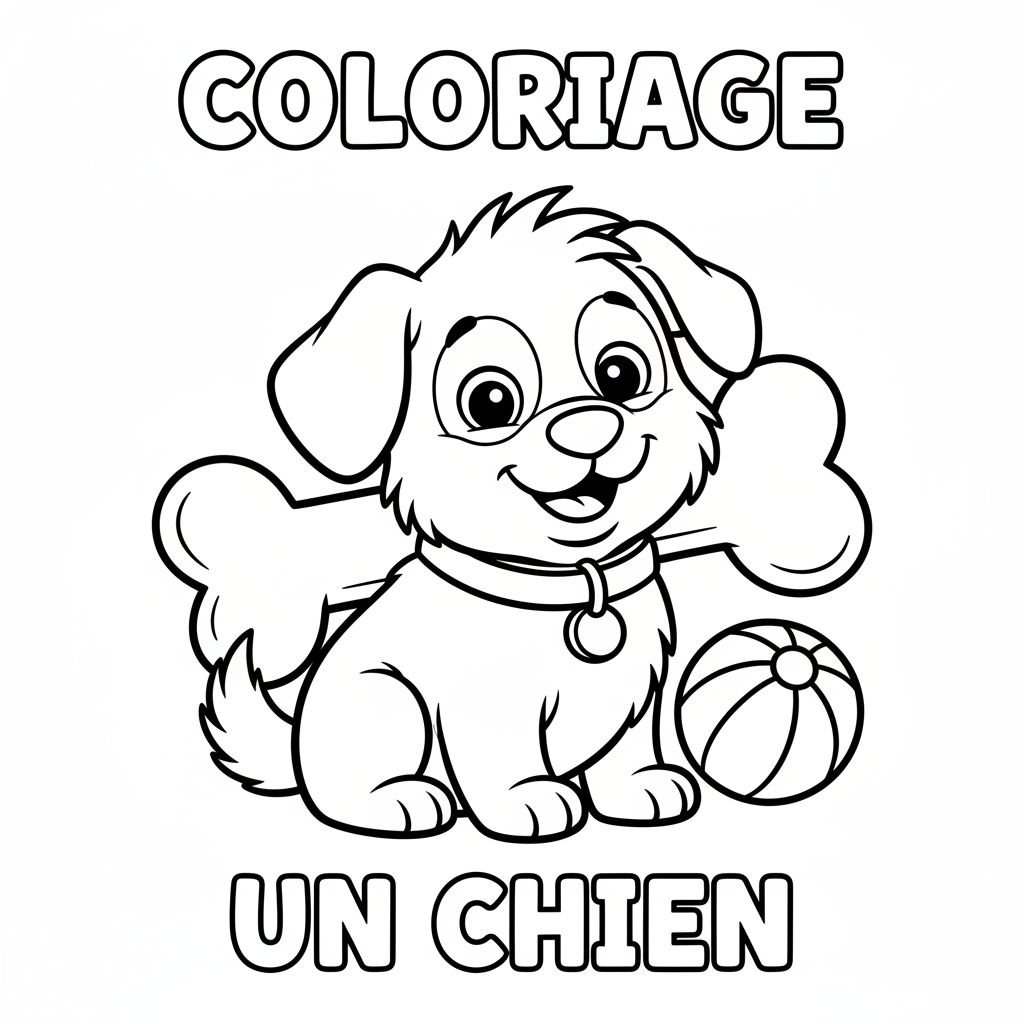 Coloriage coloriage un chien
