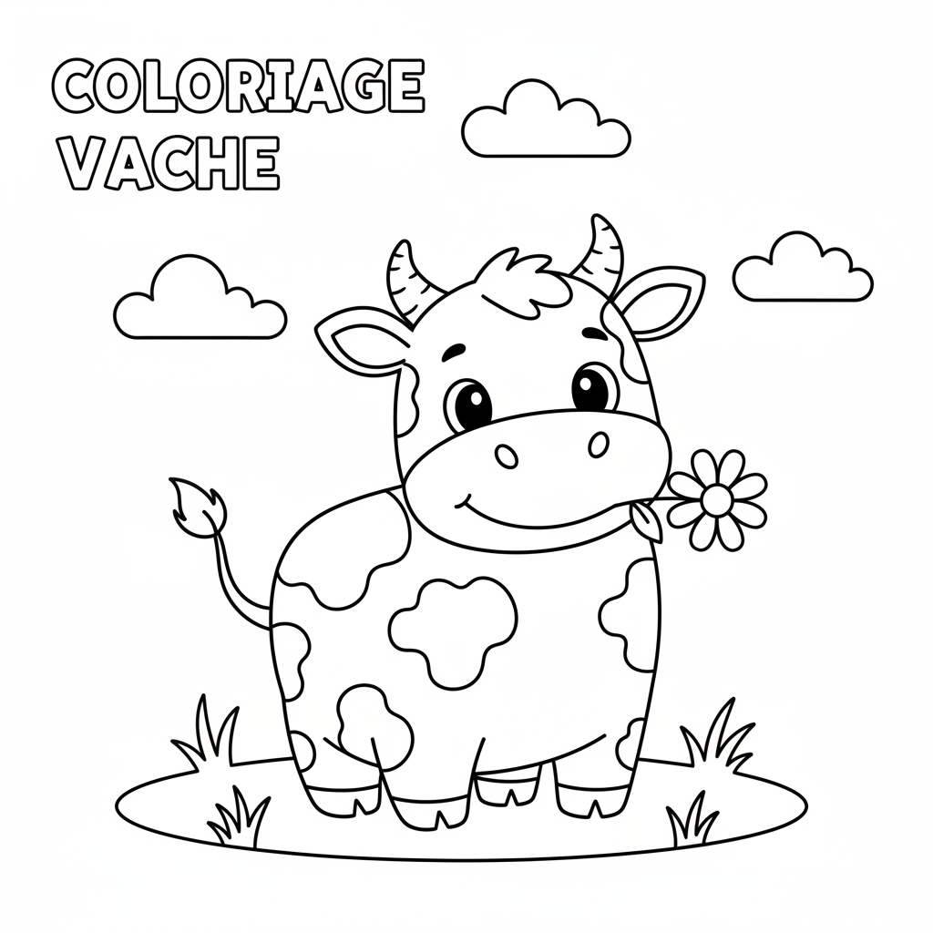 Coloriage coloriage vache