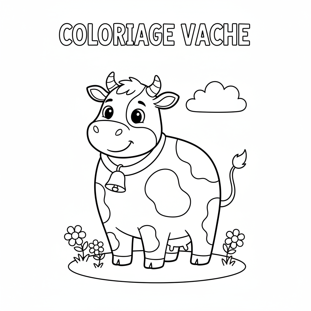 Coloriage coloriage vaches