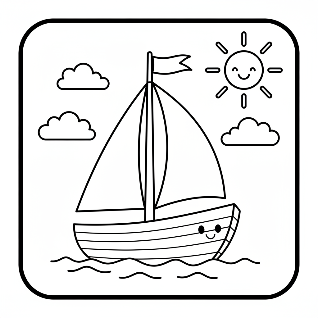 Coloriage coloriage voilier