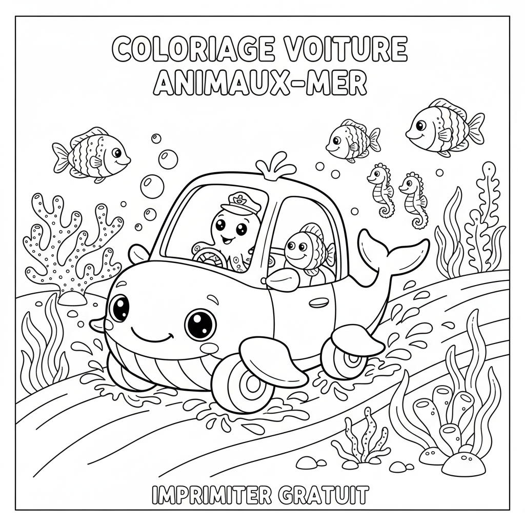 Coloriage coloriage voiture à imprimer gratuit 5
