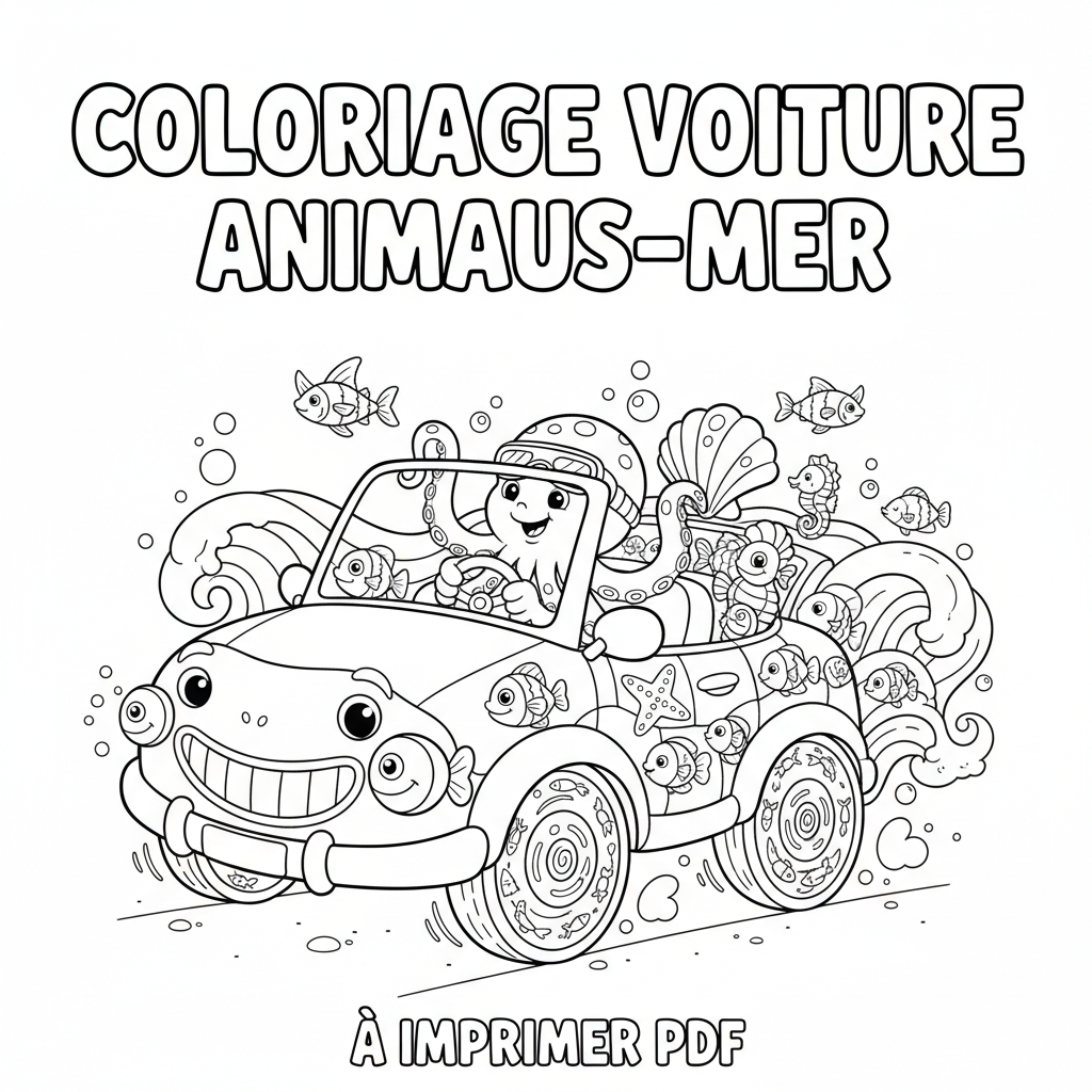 Coloriage coloriage voiture à imprimer pdf 5