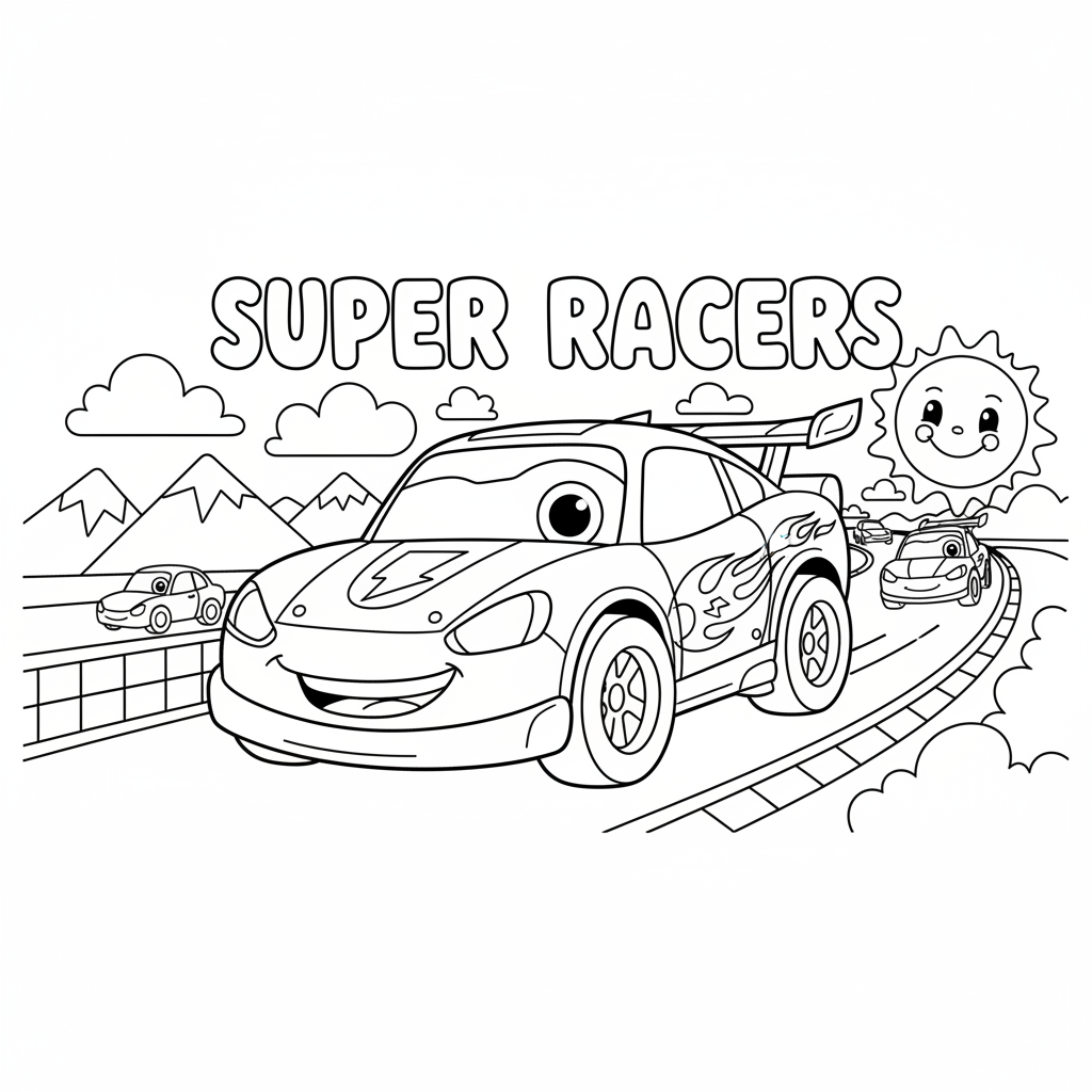 Coloriage coloriage voiture cars 2