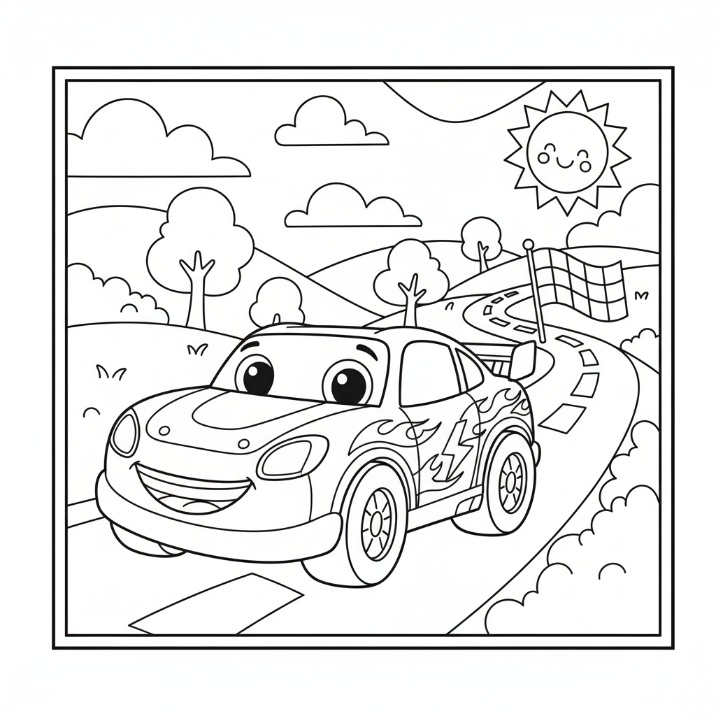 Coloriage coloriage voiture cars 3
