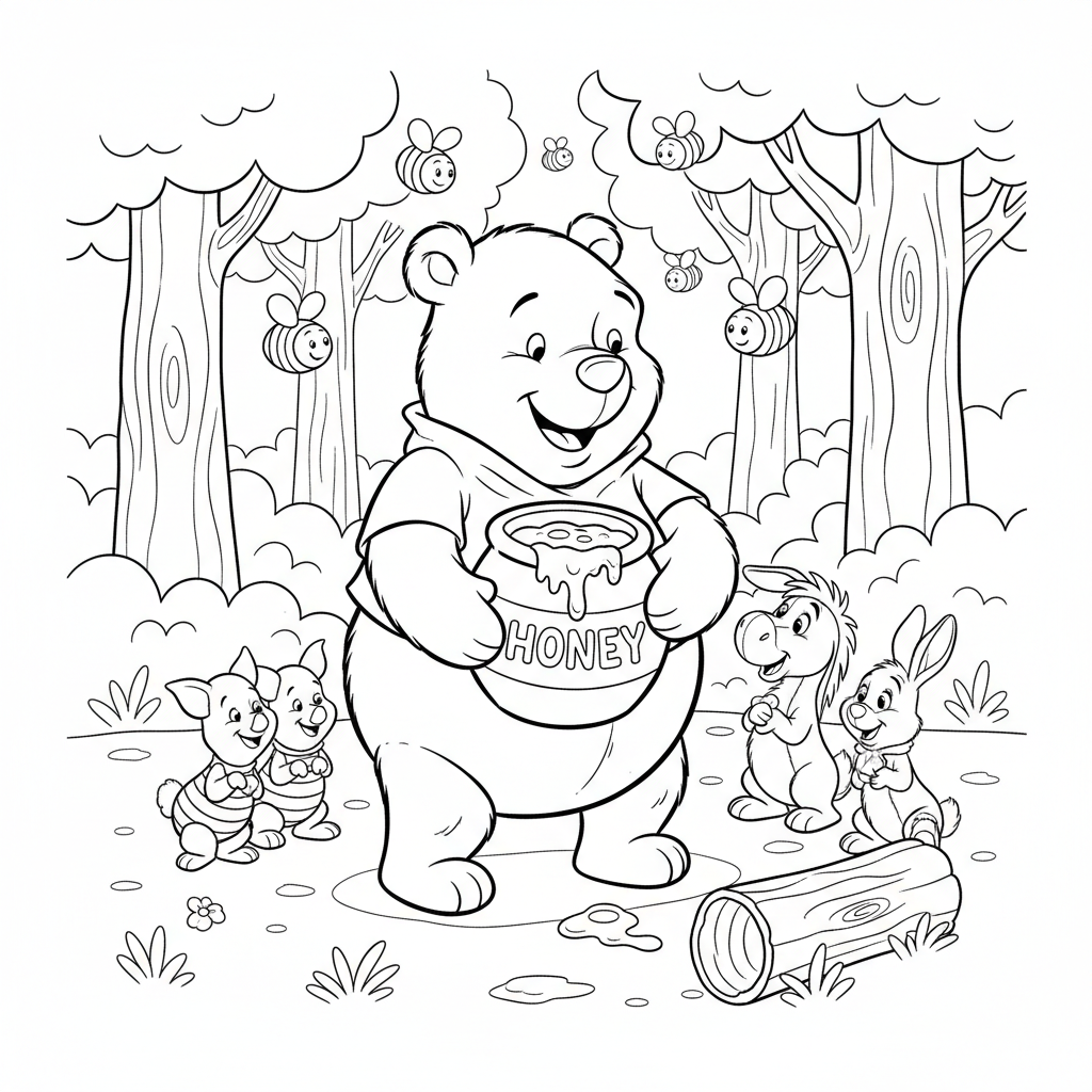 Coloriage coloriage winnie 3