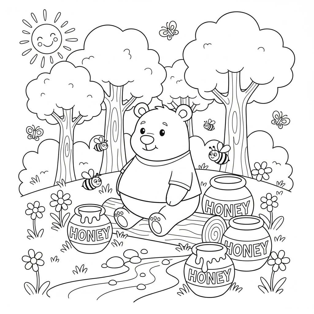 Coloriage coloriage winnie l ourson 3