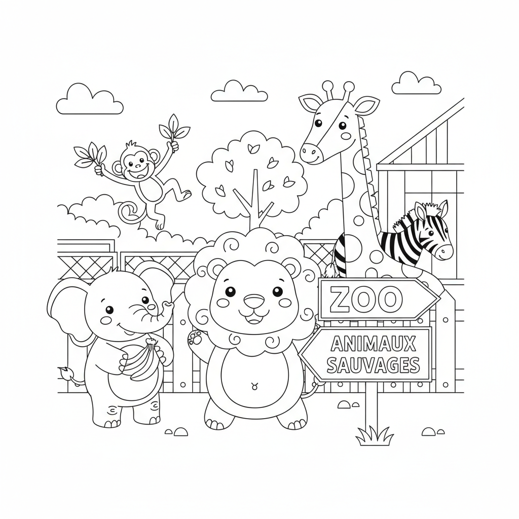 Coloriage coloriage zoo 2