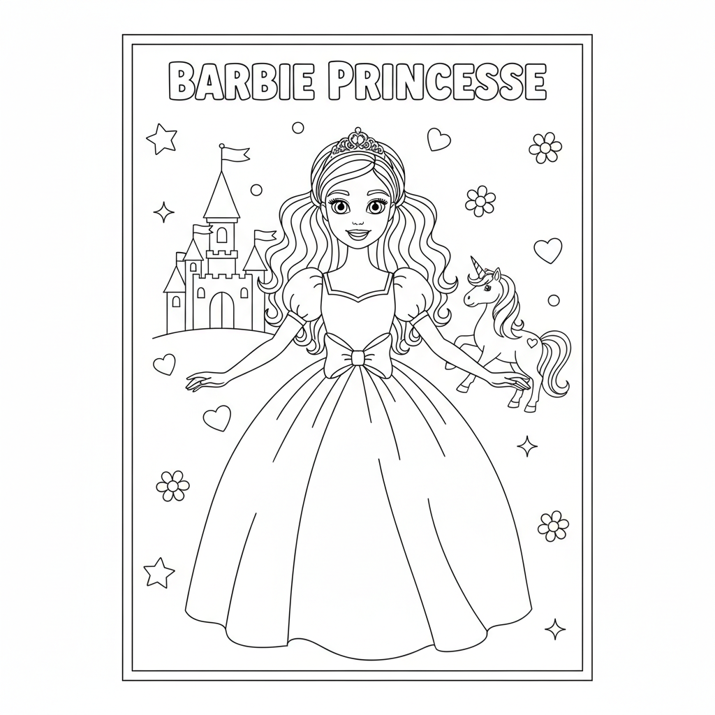 Coloriage coloriages à imprimer barbie