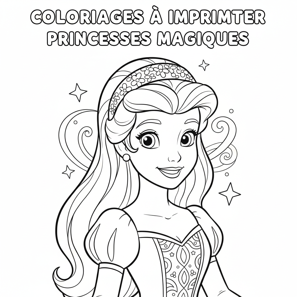 Coloriage coloriages à imprimer disney princesses 4