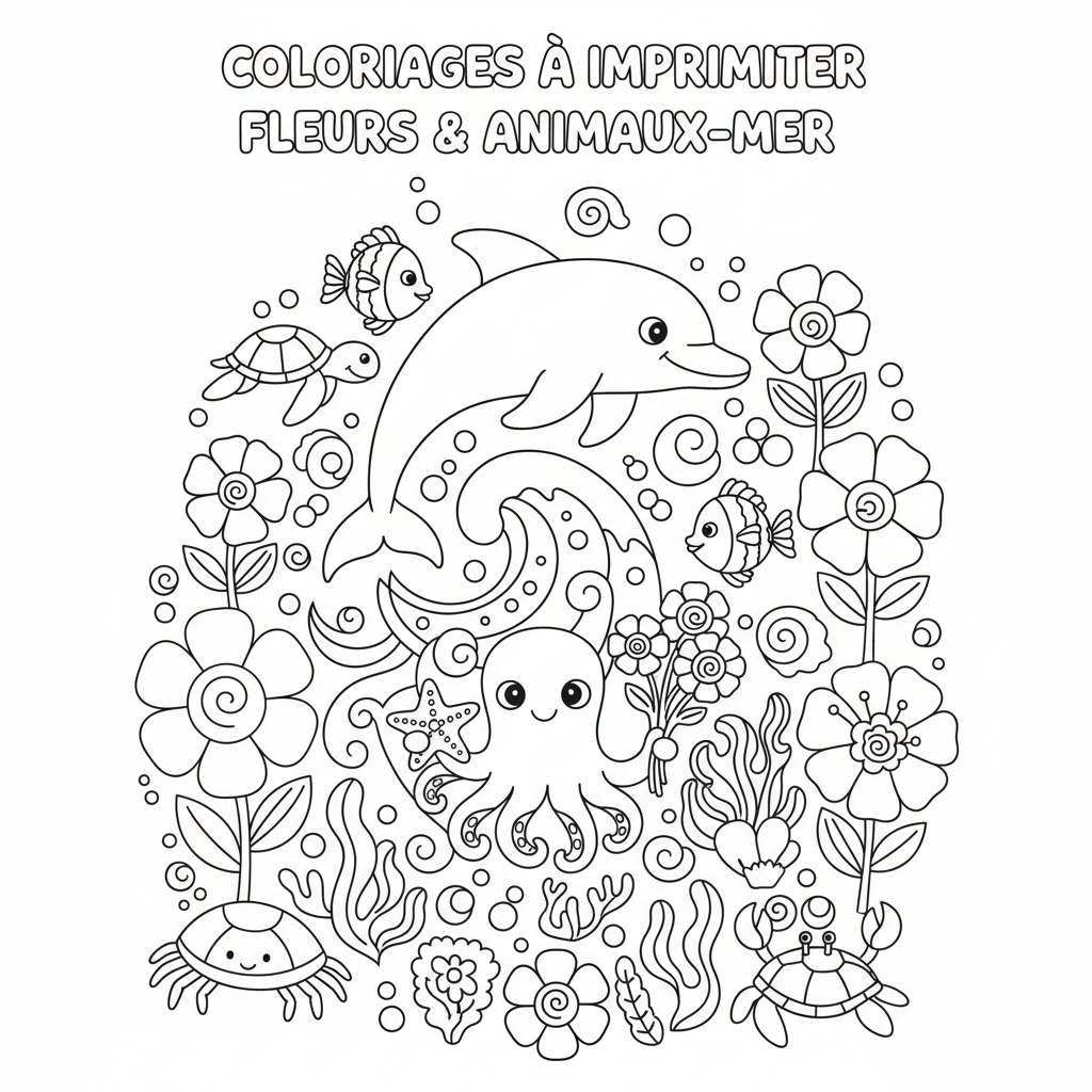 Coloriage coloriages à imprimer fleurs 2