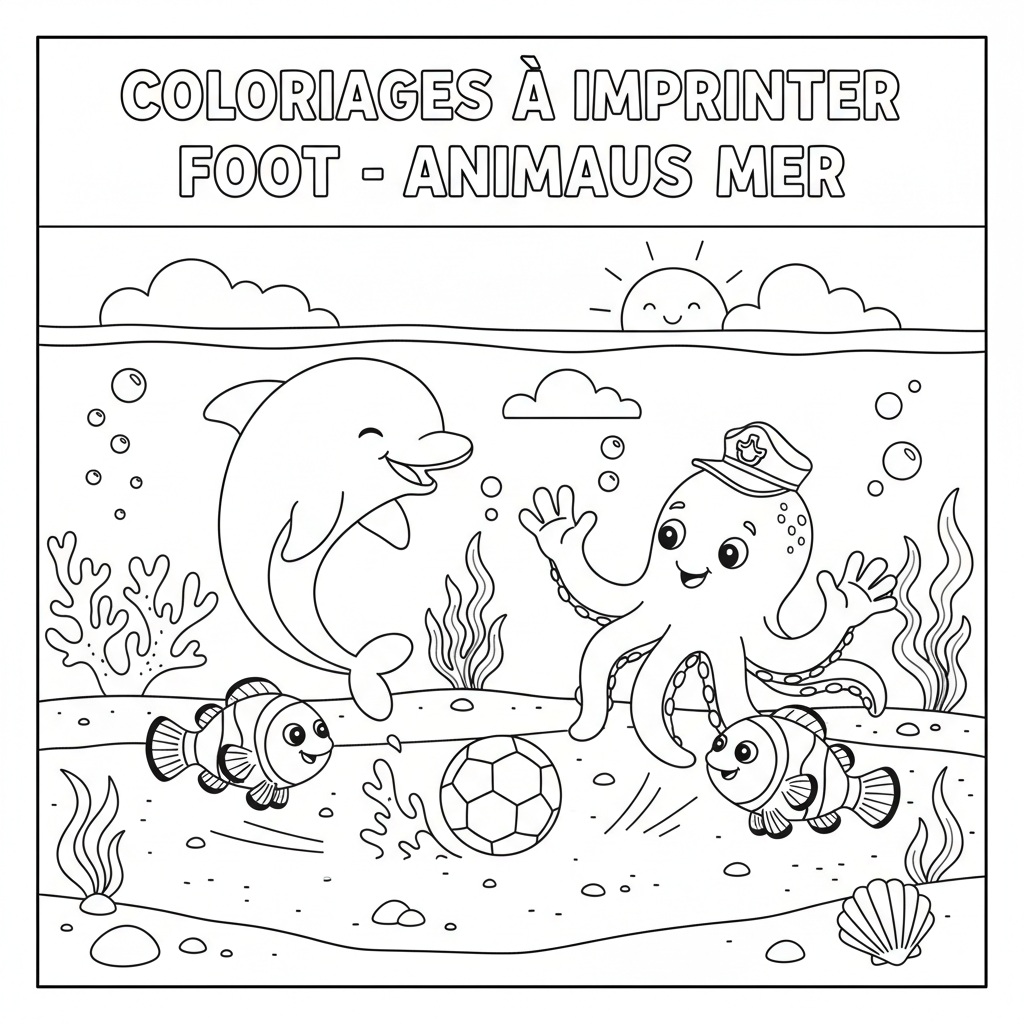 Coloriage coloriages à imprimer foot 3