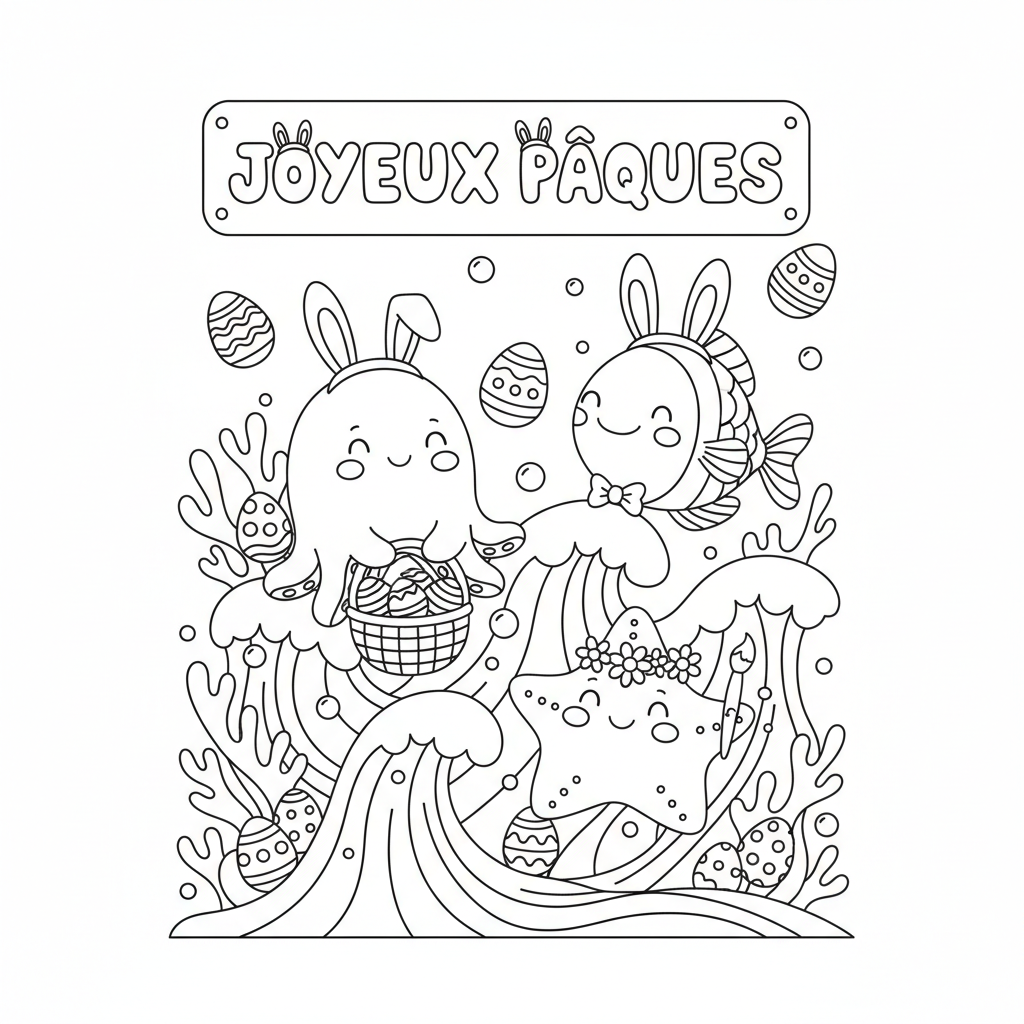 Coloriage coloriages à imprimer paques