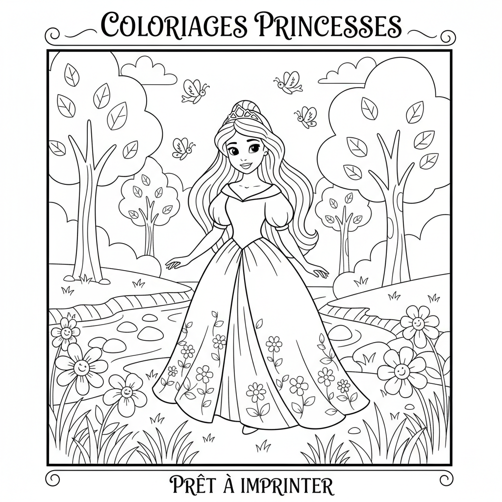 Coloriage coloriages à imprimer princesses disney 3