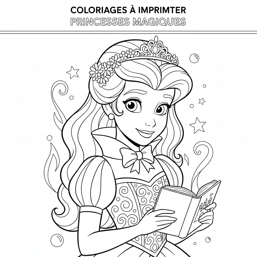 Coloriage coloriages à imprimer princesses disney 4