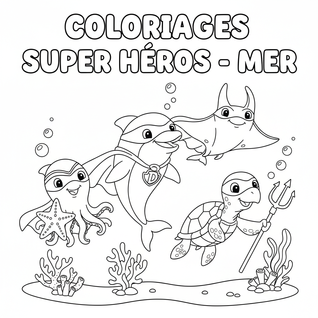 Coloriage coloriages à imprimer super héros 2