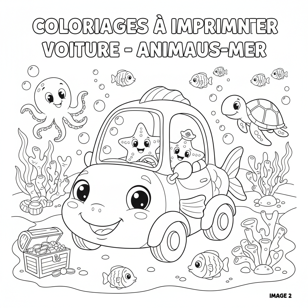 Coloriage coloriages à imprimer voiture 2