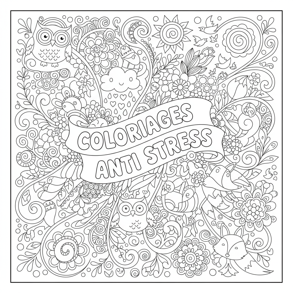 Coloriage coloriages adultes anti stress 5