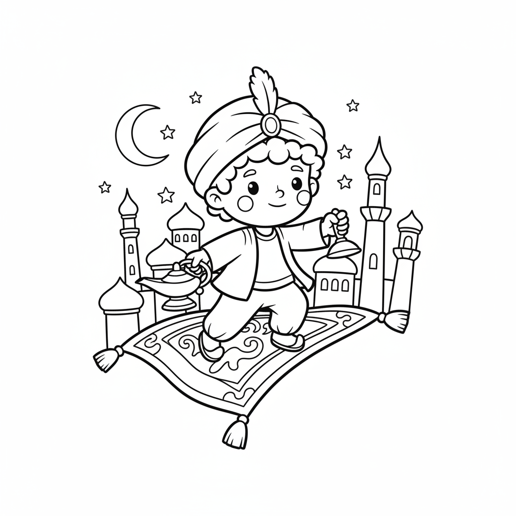 Coloriage coloriages aladdin 1