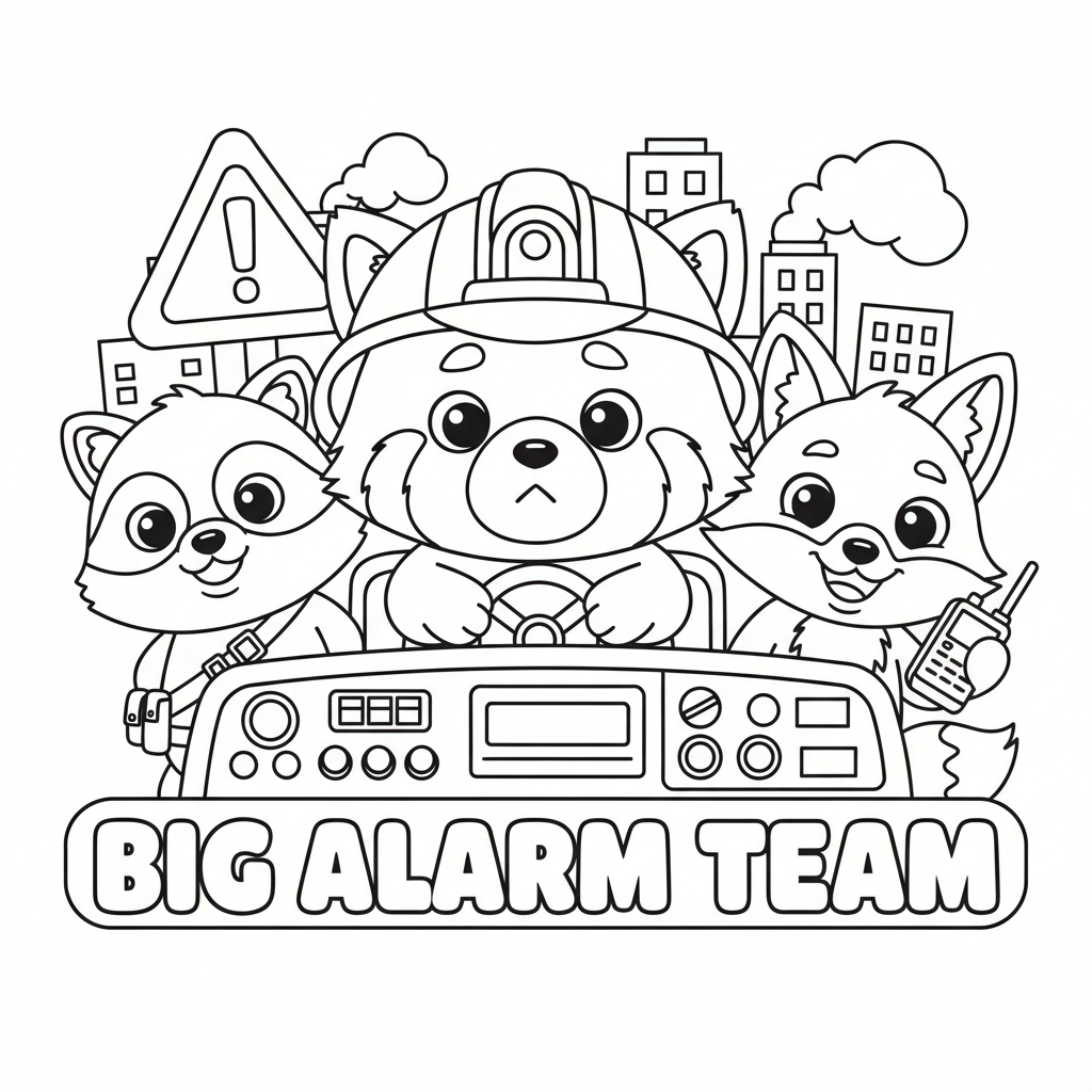 Coloriage coloriages alerte rouge 4