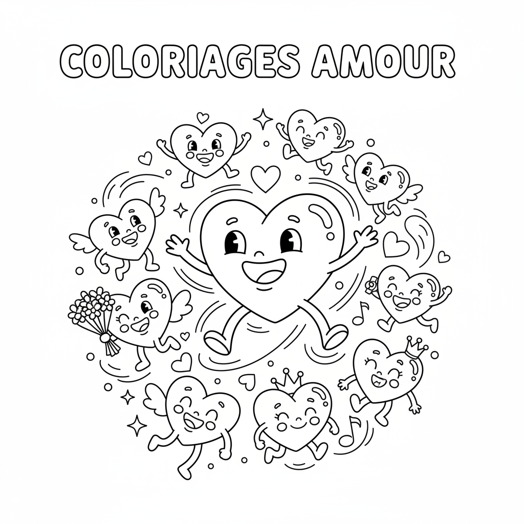 Coloriage coloriages amour 5