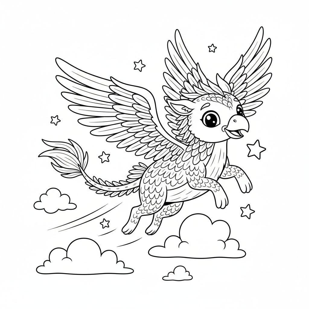 Coloriage coloriages animaux fantastiques 5