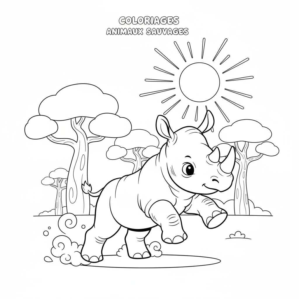 Coloriage coloriages animaux sauvages 5