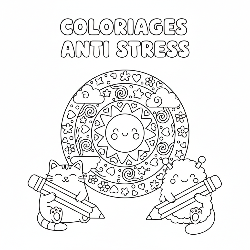 Coloriage coloriages anti stress