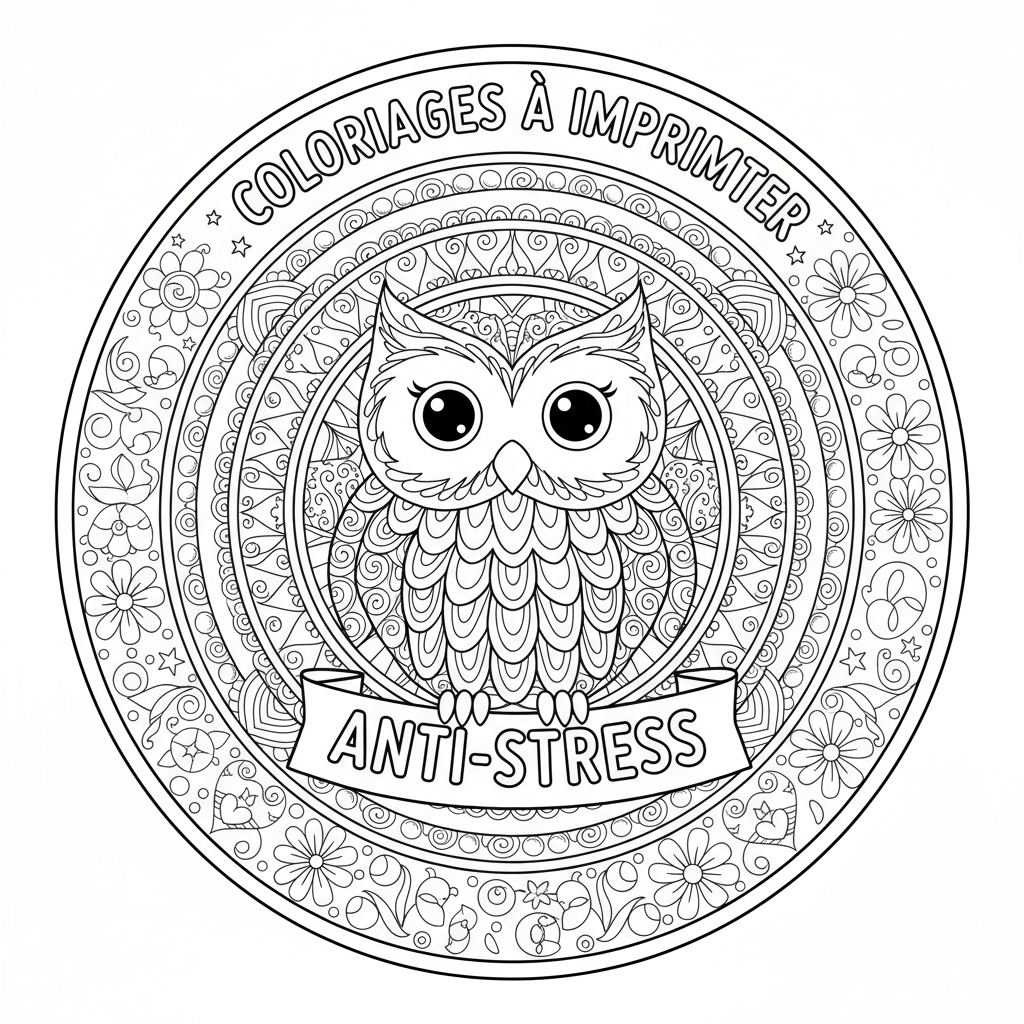 Coloriage coloriages anti stress à imprimer 2