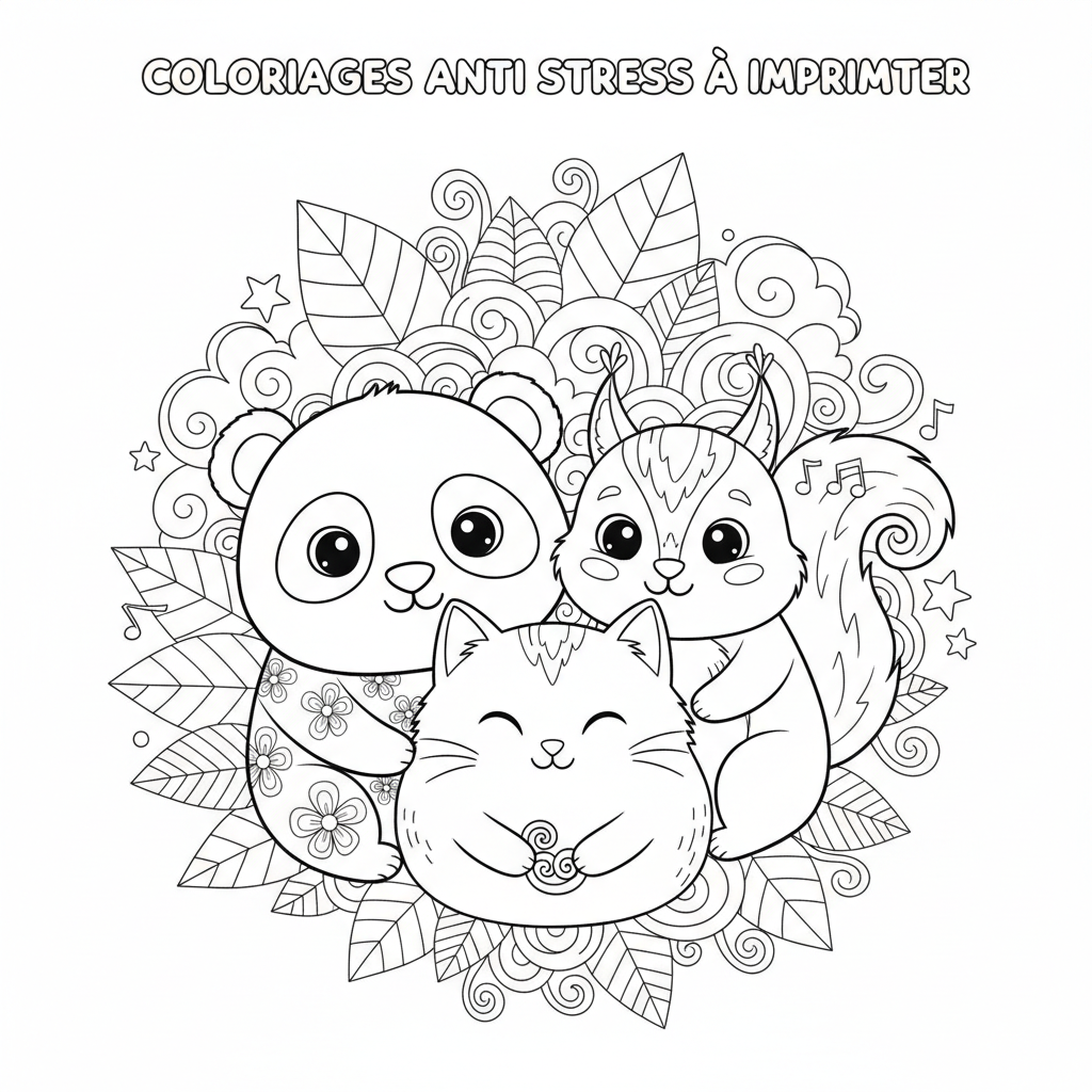 Coloriage coloriages anti stress à imprimer 4