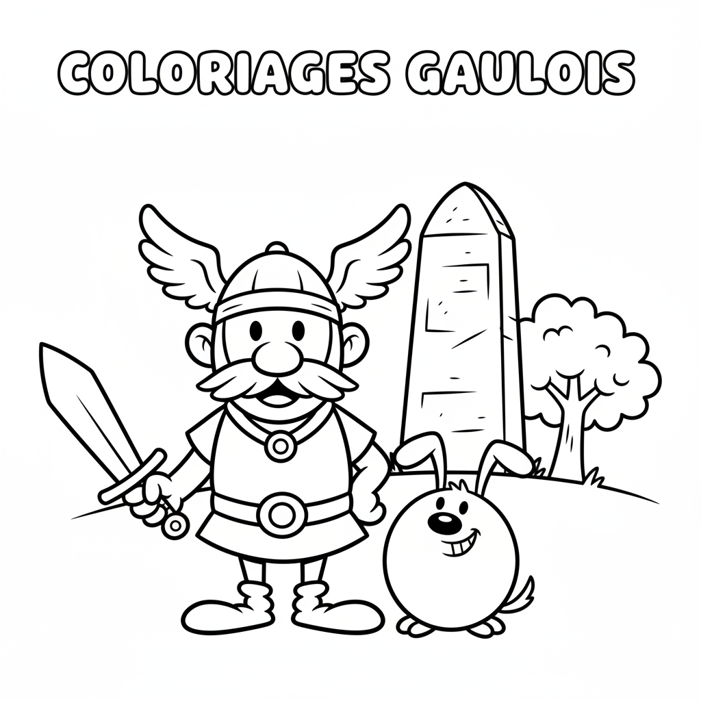 Coloriage Coloriages Asterix Gratuit à Imprimer