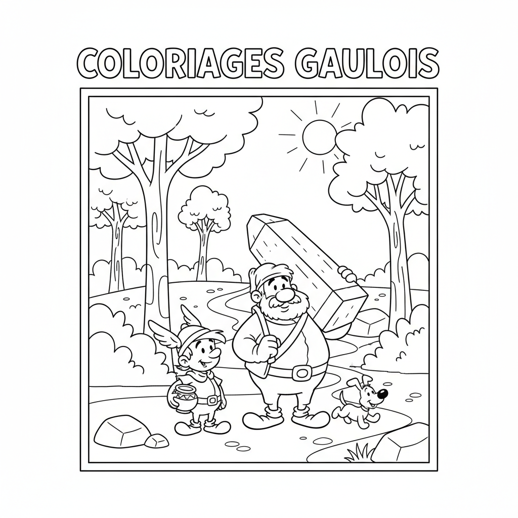 Coloriage coloriages astérix 3