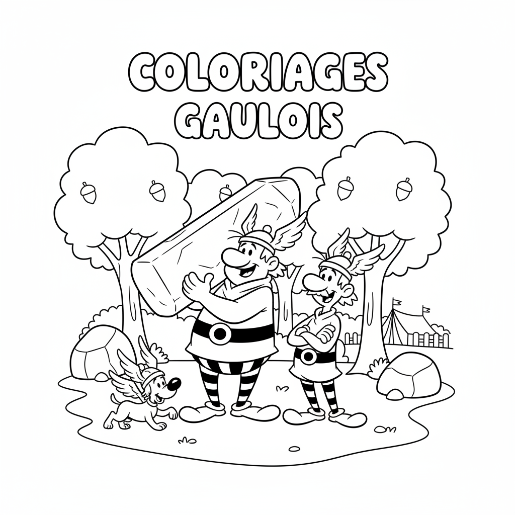 Coloriage coloriages astérix et obélix 3