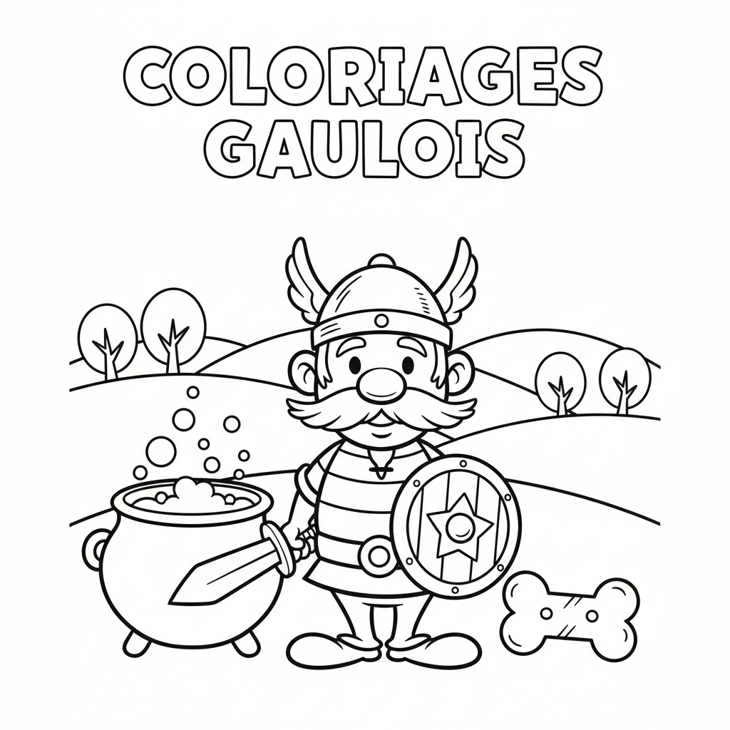 Coloriage coloriages astérix et obélix 4