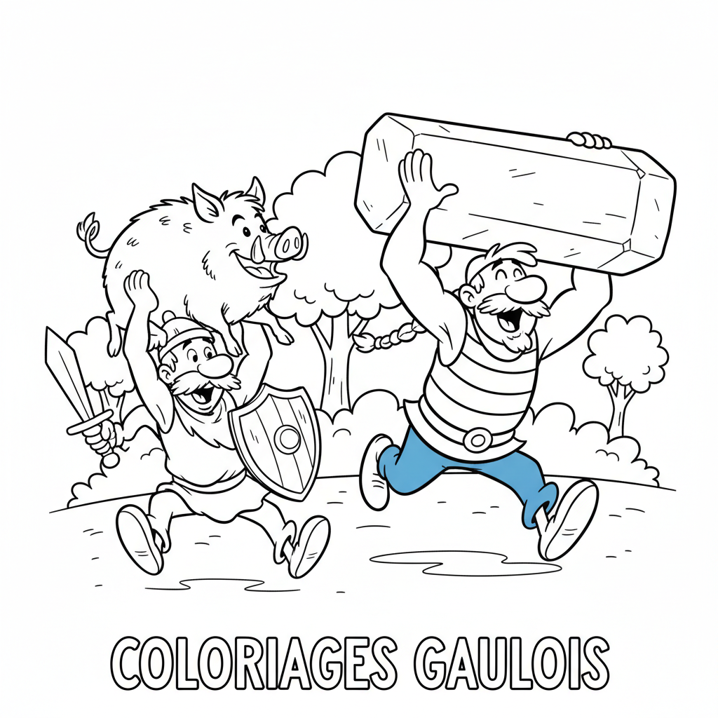 Coloriage coloriages astérix et obélix 5